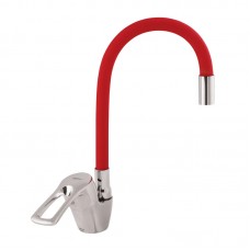 Смеситель для кухни с гибким изливом Zerix YUB 181 красный ZX0435