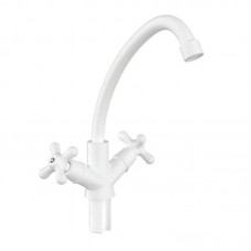 Смеситель для кухни Plamix Amax-271 White (без подвода) (PM0697)