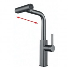 Смеситель для кухни с вытяжной лейкой 4 режима Mixxus MOZ-014 графит MI6340