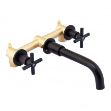 Смеситель для умывальника скрытого монтажа Mixxus DVE-001 Inner черный MI6022