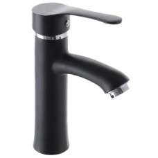 Змішувач для умивальника G-Ferro LAura-001 чорний GF1301
