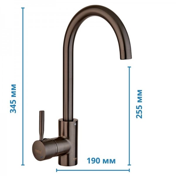 Змішувач для кухні Haiba Hans 011 графіт HB4000