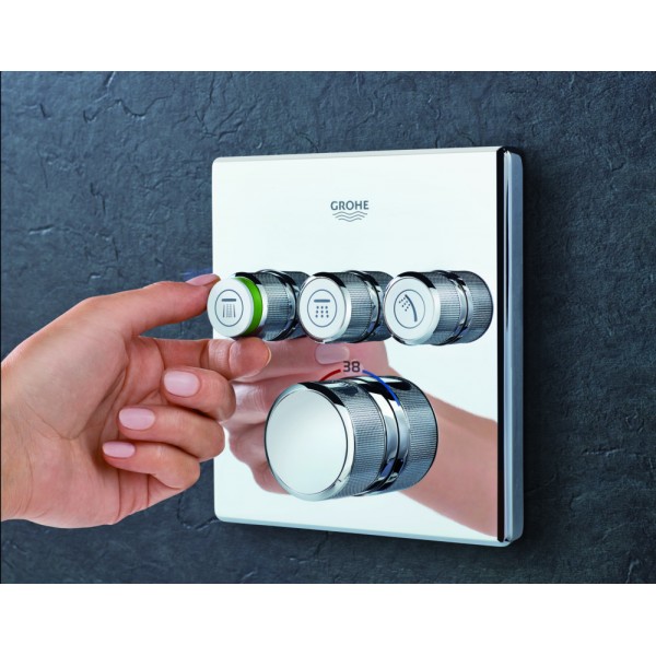Термостат скрытого монтажа на 3 потребителя Grohe Grohtherm SmartControl (29126000) Термостат скрытого монтажа на 3 потребителя Grohe Grohtherm SmartControl (29126000)