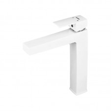 Смеситель для умывальника Plamix Kubus-001 HIGH белый PM0672