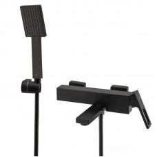 Смеситель для ванны с коротким изливом Koer KB-41009-05 черный KR3503