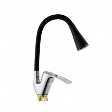 Змішувач для кухні з гнучким виливом Champion YUB 011-181 чорний MI6421