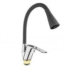 Змішувач для кухні з гнучким виливом Mixxus Dany 011 сірий MI6575