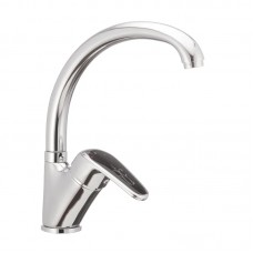 Змішувач для кухні з чорною ручкою Haiba Magic 777 HB0660