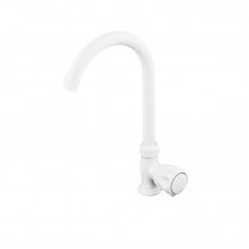 Кран для холодной воды Plamix Mono-005 белый PM0675