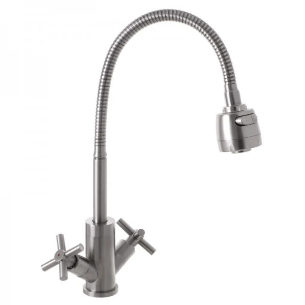 Смеситель для кухни с гибким изливом Mixxus DVE 011 SS2823