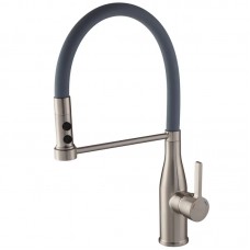 Смеситель для кухни с гибким изливом Mixxus Premium Summer 017 серый MI6963