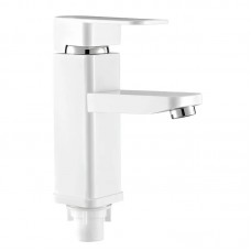 Смеситель для умывальника Plamix Kub-001 белый PM0611