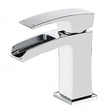 Змішувач для умивальника водоспад Koer KB-14007-04 хром+білий KR5155