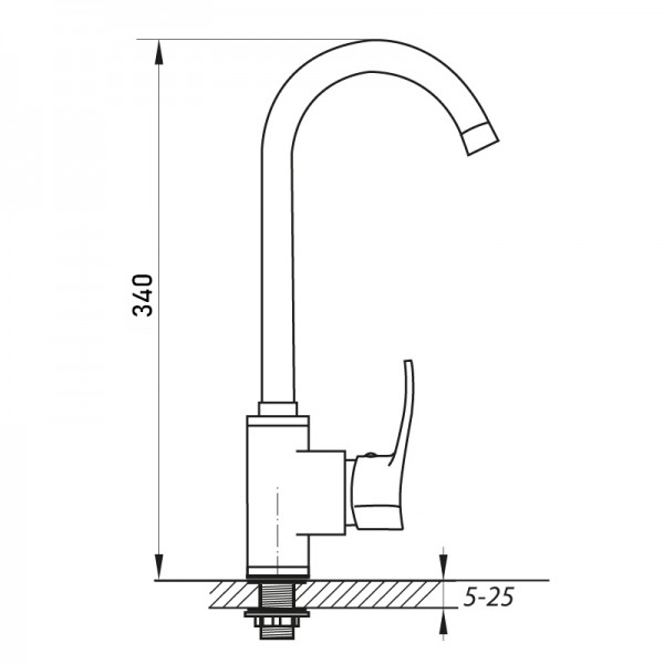 Змішувач для кухні Zerix Fox 439 ZX2930