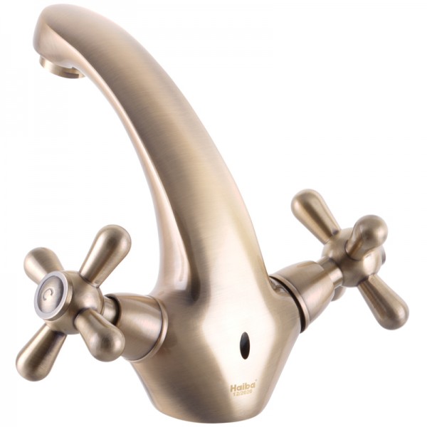 Смеситель для умывальника Haiba Dominox 161 бронзовый HB3937