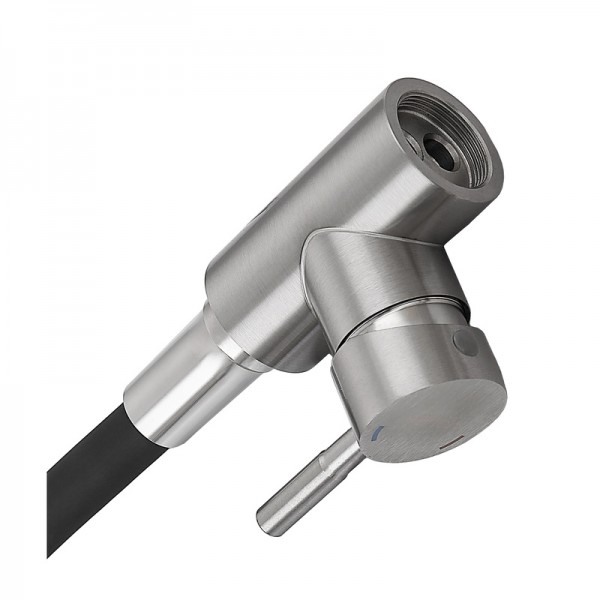 Змішувач для кухні Armata SUS-011 Refl.Black з силік. виливом з нерж. сталі (вил. чорний) (CH6480)