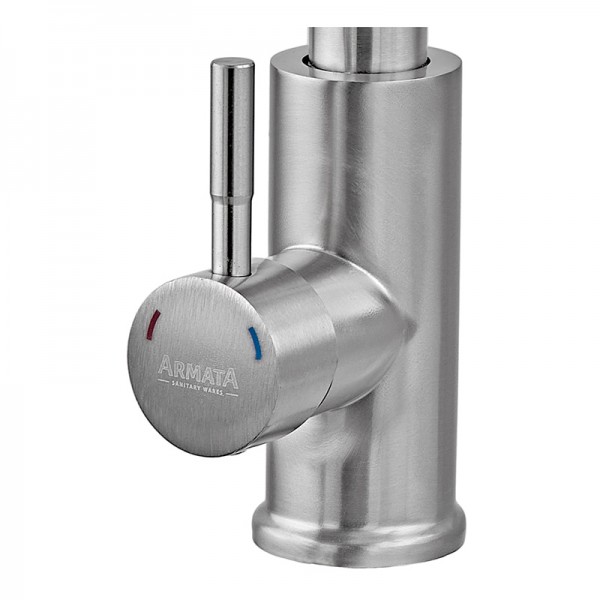 Змішувач для кухні Armata SUS-014-B з висувною лійкою з нерж. сталі (CH6488)