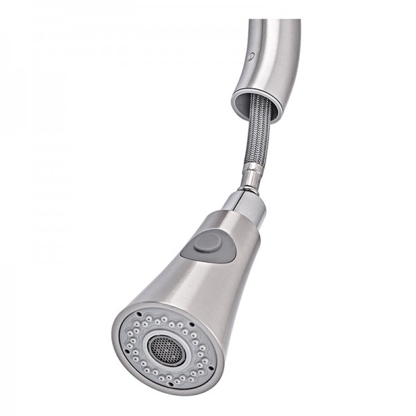 Змішувач для кухні Armata SUS-014-B з висувною лійкою з нерж. сталі (CH6488)