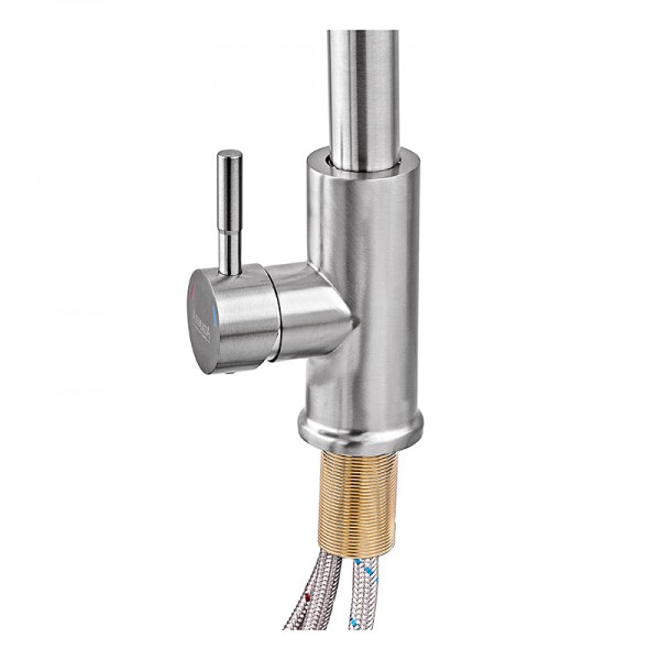 Змішувач для кухні Armata SUS-014-B з висувною лійкою з нерж. сталі (CH6488)