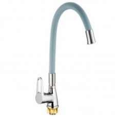 Змішувач для кухні з гнучким виливом Mixxus SOP4-045 сірий MI6489