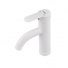 Змішувач для умивальника Plamix Raul-001-B білий PM0652