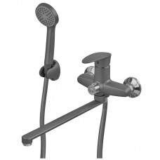 Смеситель для ванны Plamix CEZAR-006 графит PM0691