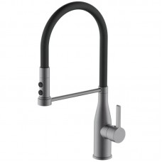 Смеситель для кухни Mixxus Premium Summer 017 GRAPHITE REFL.BLACK (MI6962)