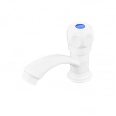 Кран для холодной воды Plamix Mono-001-B белый PM0676