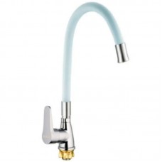 Змішувач для кухні з гнучким виливом Mixxus SOP4-146 білий MI6491