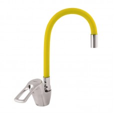 Смеситель для кухни с гибким изливом Zerix YUB 181 желтый ZX0433