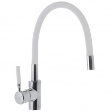 Змішувач для кухні з гнучким виливом Mixxus Premium RIO 011 білий MI5814