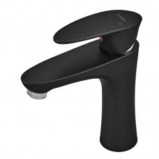 Змішувач для умивальника Plamix Cezar-001 чорний PM0662