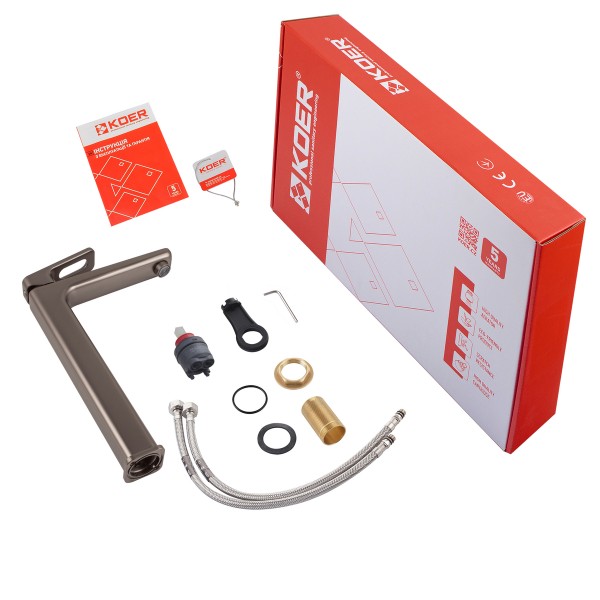 Змішувач для умивальника високий Koer KB-11031-07 KR5435