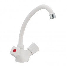 Змішувач для кухні Plamix Omega-271 білий PM0020