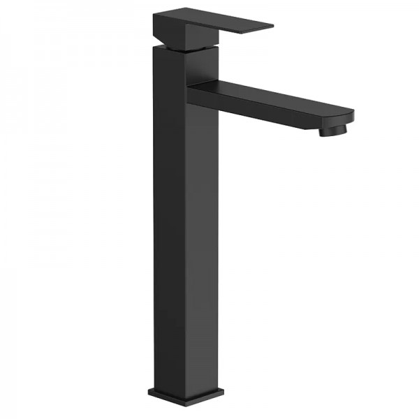 Змішувач для умивальника Zerix KUB-001-High чорний ZX4846