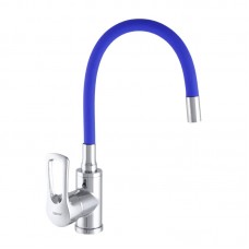 Змішувач для кухні з гнучким виливом Zerix SAR 181 синій ZX2676