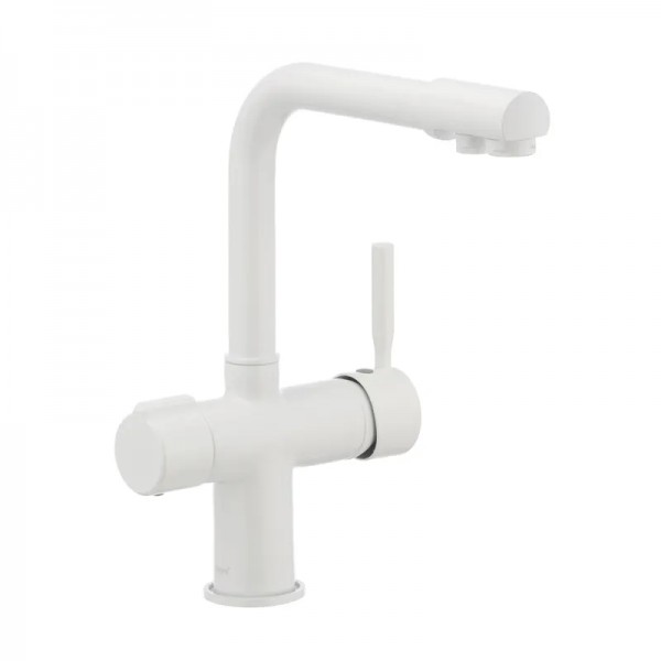 Смеситель для кухни с подключением к фильтру Haiba Hans 021 белый HB0842