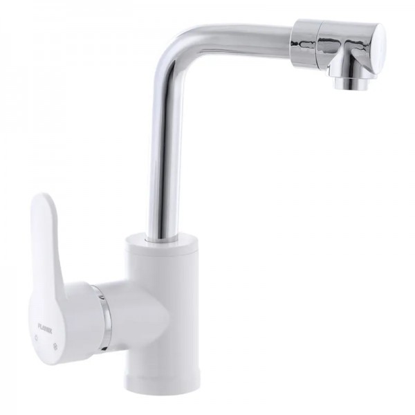 Смеситель для умывальника Plamix Mario-001 белый PM0556
