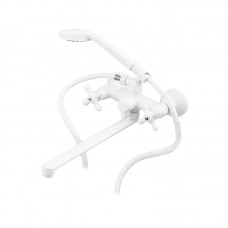 Смеситель для ванны Plamix Pablo-140 белый PM0670