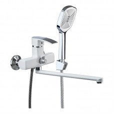 Змішувач для ванни Mixxus Magnum 006 білий-хром MI6202