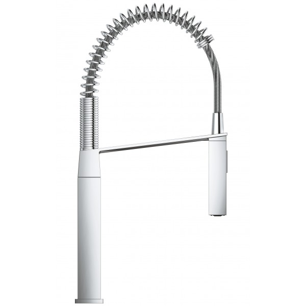 Змішувач для кухні з гнучким виливом Grohe Eurocube 31395000