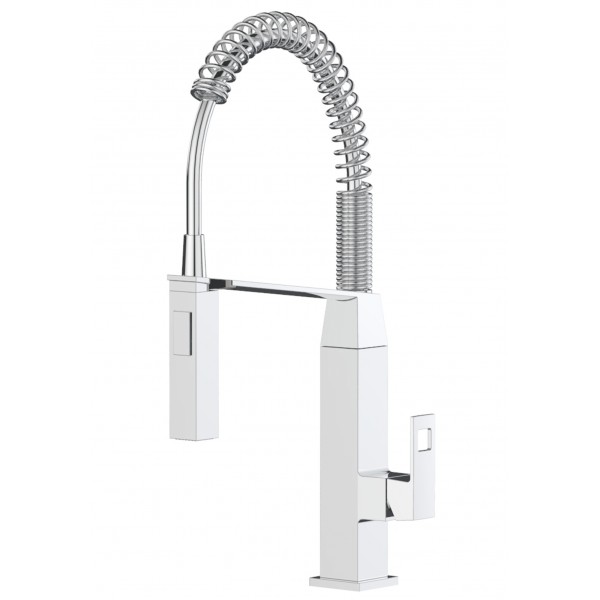 Змішувач для кухні з гнучким виливом Grohe Eurocube 31395000
