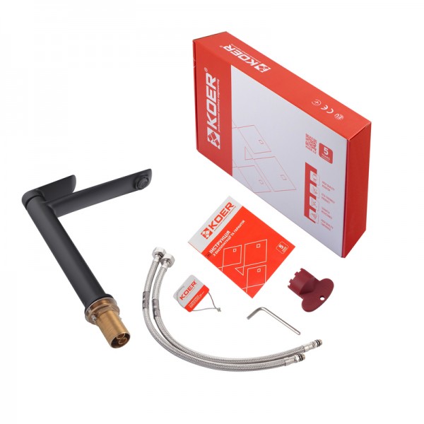 Смеситель для умывальника высокий Koer KB-11028-05 KR5294