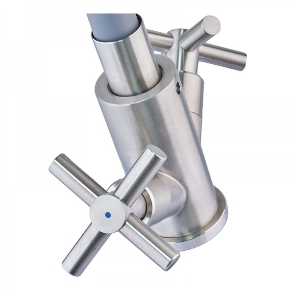 Змішувач для кухні з гнучким виливом Mixxus DVE-011 сірий MI6081