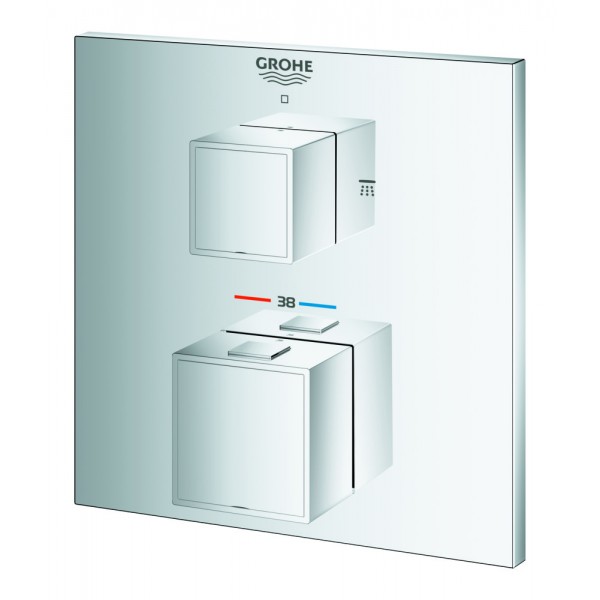 Термостат прихованого монтажу на 2 споживача Grohe Grohtherm Cube 24154000