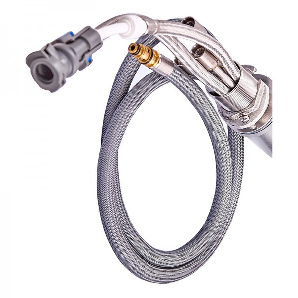 Смеситель для кухни с вытяжной лейкой и подключением к фильтру Zerix LUX-024 ZX5555