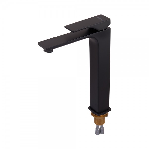 Змішувач для умивальника високий Koer KB-11010-05 чорний KR3483