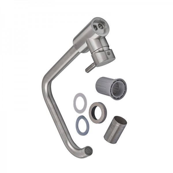 Смеситель для кухни Armata SUS-011-G(N) из нерж. стали (без подвода) (CH6487)