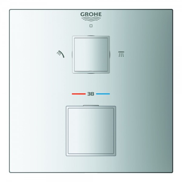 Термостат прихованого монтажу на 2 споживача Grohe Grohtherm Cube (24154000)