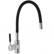 Смеситель для кухни с гибким изливом Mixxus Premium RIO 011 черный MI5815